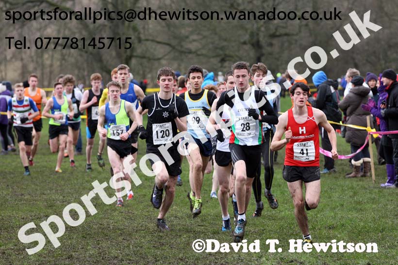 Mens under-17 Northern Cross Country Champs., Witton Park, Blackburn. Photo: David T. Hewitson/Sports for All Pics